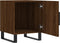 vidaXL - Nachtkastjes - 2 - st - 40x40x50 - cm - bewerkt - hout - bruin - eikenkleur