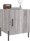 vidaXL - Nachtkastjes - 2 - st - 40x40x50 - cm - bewerkt - hout - grijs - sonoma - eiken