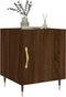 vidaXL - Nachtkastjes - 2 - st - 40x40x50 - cm - bewerkt - hout - bruin - eikenkleur