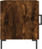 vidaXL - Nachtkastjes - 2 - st - 40x40x50 - cm - bewerkt - hout - gerookt - eikenkleurig