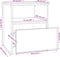 vidaXL - Nachtkastjes - 2 - st - 40x40x50 - cm - bewerkt - hout - gerookt - eikenkleurig