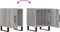 vidaXL - Nachtkastjes - 2 - st - 40x40x50 - cm - bewerkt - hout - grijs - sonoma - eiken