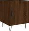 vidaXL - Nachtkastjes - 2 - st - 40x40x50 - cm - bewerkt - hout - bruin - eikenkleur