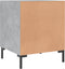 vidaXL - Nachtkastjes - 2 - st - 40x40x50 - cm - bewerkt - hout - betongrijs