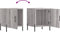 vidaXL - Nachtkastjes - 2 - st - 40x40x50 - cm - bewerkt - hout - grijs - sonoma - eiken