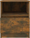 vidaXL - Nachtkastjes - 2 - st - 40x40x50 - cm - bewerkt - hout - gerookt - eikenkleurig