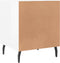vidaXL - Nachtkastjes - 2 - st - 40x40x50 - cm - bewerkt - hout - hoogglans - wit