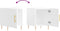 vidaXL - Nachtkastjes - 2 - st - 40x40x50 - cm - bewerkt - hout - hoogglans - wit