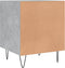 vidaXL - Nachtkastjes - 2 - st - 40x40x50 - cm - bewerkt - hout - betongrijs