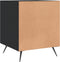vidaXL - Nachtkastjes - 2 - st - 40x40x50 - cm - bewerkt - hout - zwart