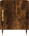 vidaXL - Nachtkastjes - 2 - st - 40x40x50 - cm - bewerkt - hout - gerookt - eikenkleurig