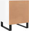 vidaXL - Nachtkastjes - 2 - st - 40x40x50 - cm - bewerkt - hout - hoogglans - wit