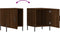 vidaXL - Nachtkastjes - 2 - st - 40x40x50 - cm - bewerkt - hout - bruin - eikenkleur