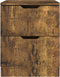 vidaXL - Nachtkastjes - 2 - st - 40x40x50 - cm - bewerkt - hout - gerookt - eikenkleurig