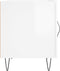 vidaXL - Nachtkastjes - 2 - st - 40x40x50 - cm - bewerkt - hout - hoogglans - wit