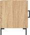 vidaXL - Nachtkastjes - 2 - st - 40x40x50 - cm - bewerkt - hout - sonoma - eikenkleurig