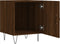 vidaXL - Nachtkastjes - 2 - st - 40x40x50 - cm - bewerkt - hout - bruin - eikenkleur