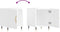 vidaXL - Nachtkastjes - 2 - st - 40x40x50 - cm - bewerkt - hout - hoogglans - wit