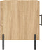 vidaXL - Nachtkastjes - 2 - st - 40x40x50 - cm - bewerkt - hout - sonoma - eikenkleurig