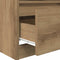 vidaXL - Nachtkastjes - 2 - st - 40x40x50 - cm - bewerkt - hout - artisanaal - eiken