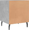vidaXL - Nachtkastjes - 2 - st - 40x40x50 - cm - bewerkt - hout - betongrijs