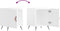 vidaXL - Nachtkastjes - 2 - st - 40x40x50 - cm - bewerkt - hout - hoogglans - wit