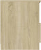vidaXL - Nachtkastjes - 2 - st - 40x40x50 - cm - bewerkt - hout - sonoma - eikenkleurig