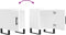 vidaXL - Nachtkastjes - 2 - st - 40x40x50 - cm - bewerkt - hout - hoogglans - wit
