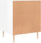 vidaXL - Nachtkastjes - 2 - st - 40x40x50 - cm - bewerkt - hout - hoogglans - wit