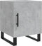 vidaXL - Nachtkastjes - 2 - st - 40x40x50 - cm - bewerkt - hout - betongrijs