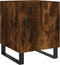 vidaXL - Nachtkastjes - 2 - st - 40x40x50 - cm - bewerkt - hout - gerookt - eikenkleurig