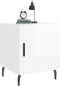 vidaXL - Nachtkastjes - 2 - st - 40x40x50 - cm - bewerkt - hout - hoogglans - wit
