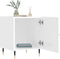 vidaXL - Nachtkastjes - 2 - st - 40x40x50 - cm - bewerkt - hout - hoogglans - wit