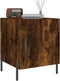 vidaXL - Nachtkastjes - 2 - st - 40x40x50 - cm - bewerkt - hout - gerookt - eikenkleurig