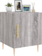 vidaXL - Nachtkastjes - 2 - st - 40x40x50 - cm - bewerkt - hout - grijs - sonoma - eiken