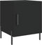 vidaXL - Nachtkastjes - 2 - st - 40x40x50 - cm - bewerkt - hout - zwart
