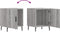 vidaXL - Nachtkastjes - 2 - st - 40x40x50 - cm - bewerkt - hout - grijs - sonoma - eiken