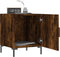 vidaXL - Nachtkastjes - 2 - st - 40x40x50 - cm - bewerkt - hout - gerookt - eikenkleurig