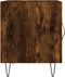 vidaXL - Nachtkastjes - 2 - st - 40x40x50 - cm - bewerkt - hout - gerookt - eikenkleurig
