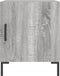 vidaXL - Nachtkastjes - 2 - st - 40x40x50 - cm - bewerkt - hout - grijs - sonoma - eiken
