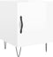 vidaXL - Nachtkastjes - 2 - st - 40x40x50 - cm - bewerkt - hout - hoogglans - wit