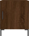 vidaXL - Nachtkastjes - 2 - st - 40x40x50 - cm - bewerkt - hout - bruin - eikenkleur