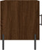 vidaXL - Nachtkastjes - 2 - st - 40x40x50 - cm - bewerkt - hout - bruin - eikenkleur