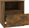 vidaXL - Nachtkastjes - 2 - st - 40x40x50 - cm - bewerkt - hout - gerookt - eikenkleurig