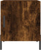 vidaXL - Nachtkastjes - 2 - st - 40x40x50 - cm - bewerkt - hout - gerookt - eikenkleurig