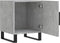 vidaXL - Nachtkastjes - 2 - st - 40x40x50 - cm - bewerkt - hout - betongrijs