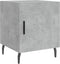 vidaXL - Nachtkastjes - 2 - st - 40x40x50 - cm - bewerkt - hout - betongrijs