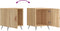 vidaXL - Nachtkastjes - 2 - st - 40x40x50 - cm - bewerkt - hout - sonoma - eikenkleurig