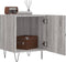vidaXL - Nachtkastjes - 2 - st - 40x40x50 - cm - bewerkt - hout - grijs - sonoma - eiken