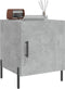 vidaXL - Nachtkastjes - 2 - st - 40x40x50 - cm - bewerkt - hout - betongrijs